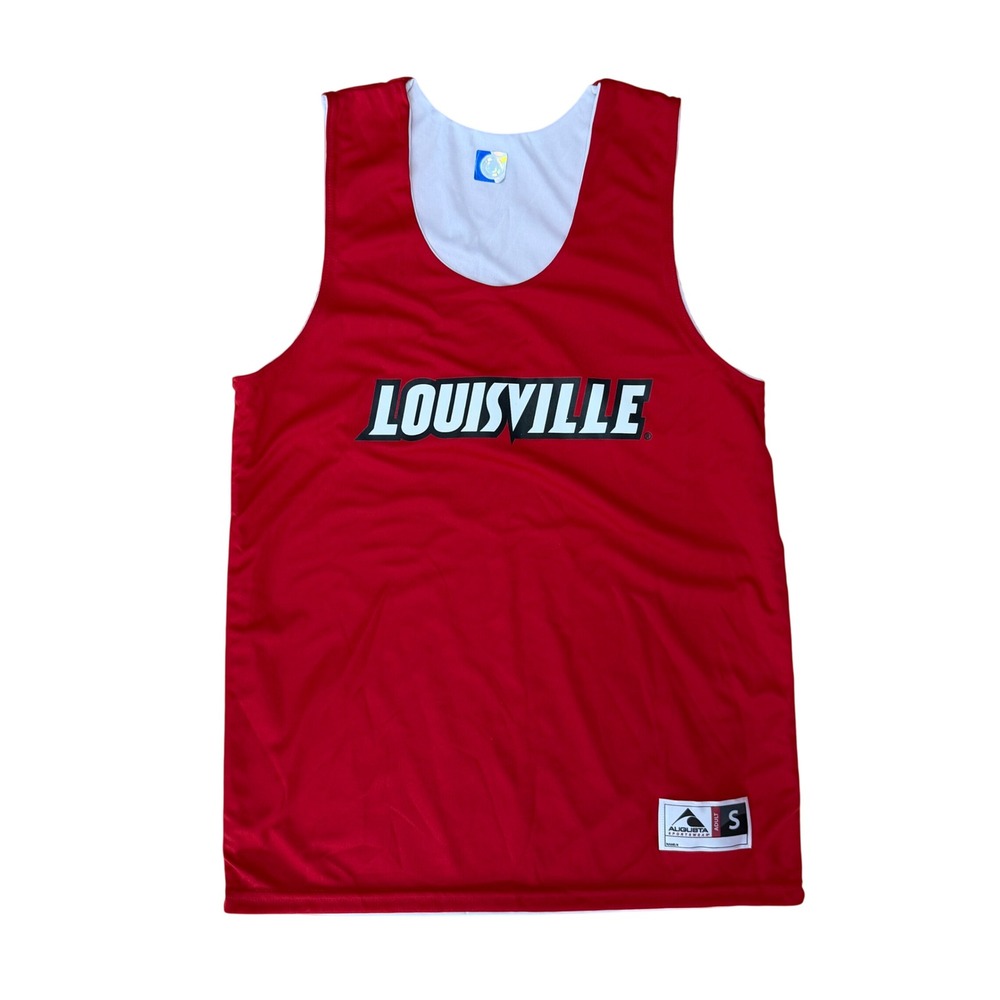 Louisville Cardinals Basketball Jersey Augusta Reversible Red Whiteā Mens Small